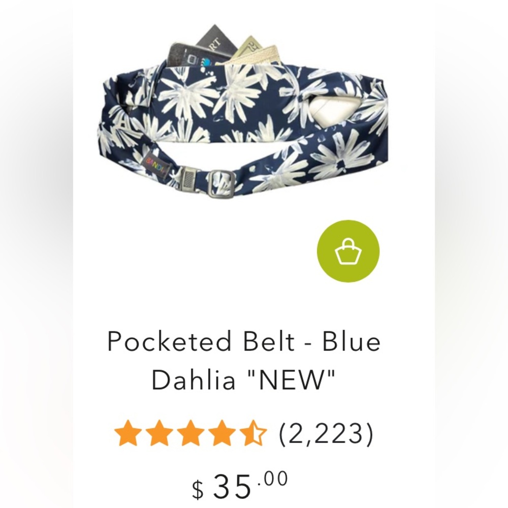 BANDI Wear Adjustable Pocketed Belts used